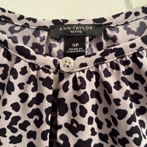 Ann Taylor Animal Print Blouse